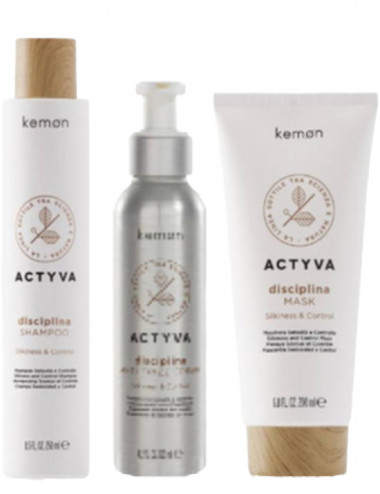 PACK KEMON ACTYVA DISCIPLINA  Shampoo+ Mask + Antifrizz