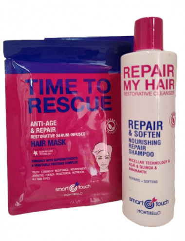 Pack Smart Touch Champú Repair My  Hair+  Mask Time To Rescue