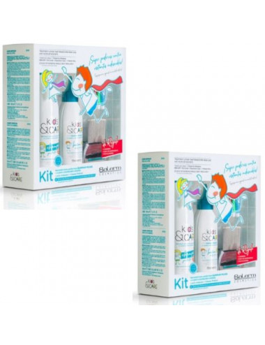 2  Kit De Protección Y Control Kids&care Cosmetics, Azul Turquesa, Vanilla