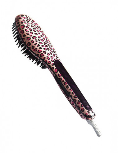 Cepillo Alisador Cerámico Perfect Liss Brush COLORS by AGV - LEOPARDO ROSA / PINK LEOPARD